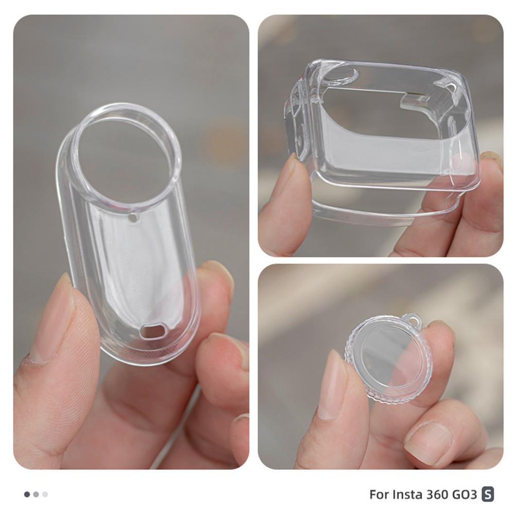 Transparent Case For Insta360 GO 3S Silicone Protective 3 Action Sleeve Cover Accessories Anti- Z1W7