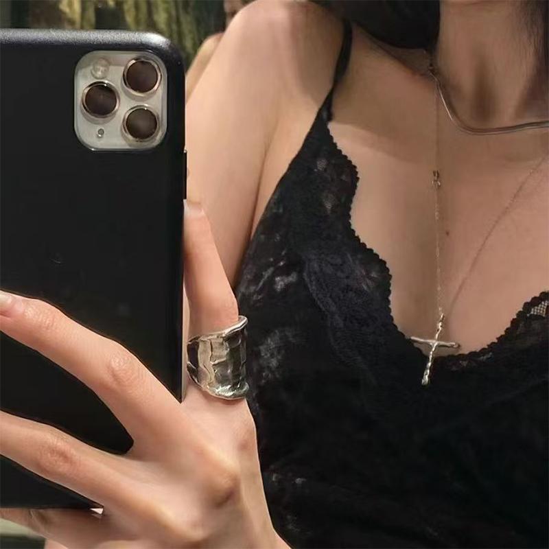 Punk Vielseitige Kreuzkette Für Damen Mädchen Modische Tägliche Halskette Einfache Schlüsselbein Kette Schmuck Accessoire Geschenke