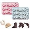Cowboy Chocolate Molds,Cowboy Hat Boot Horse Saddle Shape Silicone Candy Molds Western Themed Party Baking Moulds