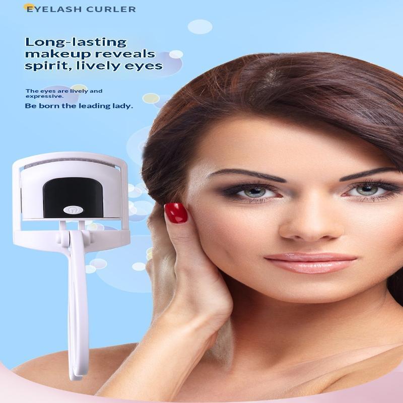 Electric Heated Eyelash Curler Usb Rechargeable Eyelashes Curler Quick Heating Natural Curler Long Eyelash Lasting Makeup