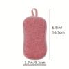 1/2/3pcsNon-Scratch Microfiber Sponge,Multi-Purpose Scrub Sponges For Kitchen Kitchen Gadgets,Cleaning Plate Sponge Kitchenware