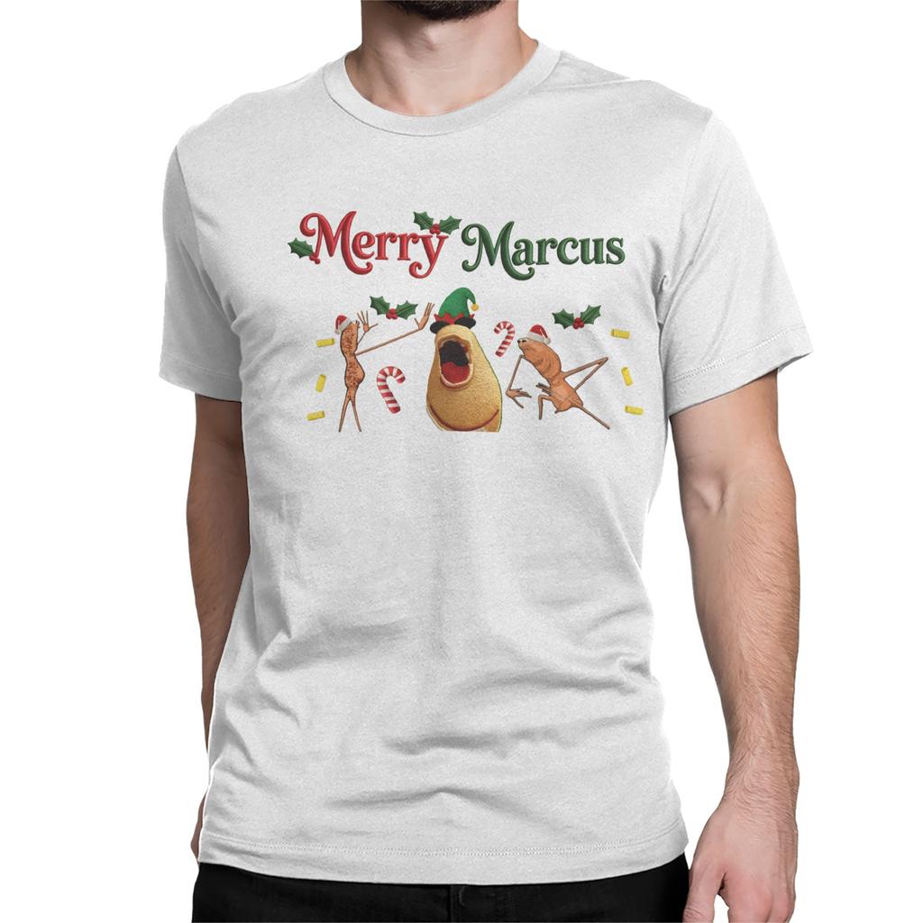 Funny Marcus The Worm for Men Women T Shirt Merry Christmas Funny Tee Shirt Short Sleeve O Neck TShirt Cotton Gift Clothing