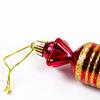 Christmas tree baubles 6 pcs candy PRL red gold plastic Christmas tree babka