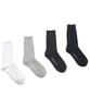 Yanwogseu [Mono Color 4-Pack] Work Basic Cable Basic Cable Socks