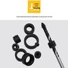 8-Piece 3-16mm Drill Bit Depth Stop Set with Clamp and Small Wrench for Wood Tenon Positioning