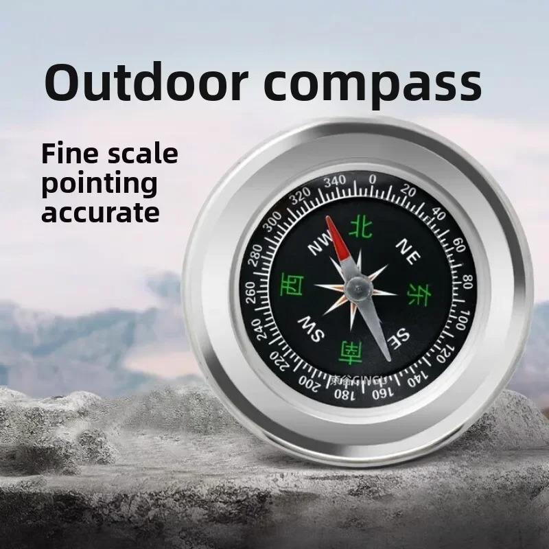 Portable Handheld Compass Geography Teaching Aids Camping Hiking Direction Navigation Outdoor Travel Survival Practical Guider