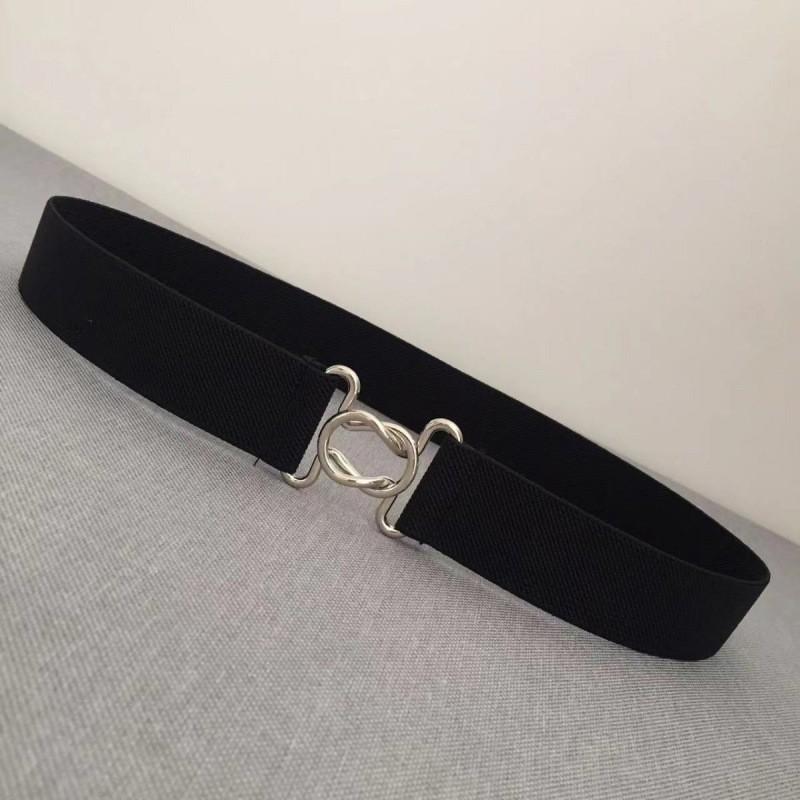 Wide Stylish Womens Elastic Belt For Versatile Outfits In Elegant Black Color