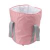 Foldable Foot Tub Polyester Double Layer Collapsible Camping Bucket with Storage Bag for Outdoor