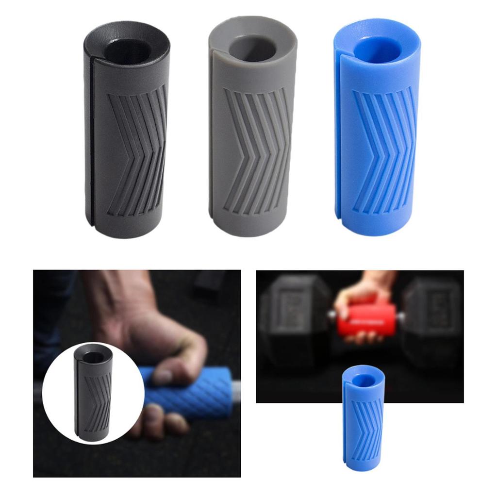 Silicone Barbell Grip Pad Non Slip Dumbbell Handle Reinforced Grip Exercise Equipment for Gym