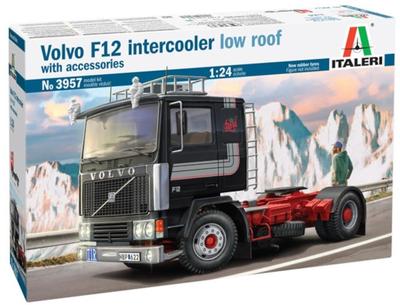 PLATZ Italeri Volvo Intercooler Niskie Dach z Akcesoriami Model Plastikowy IT3957 1/24 F-12
