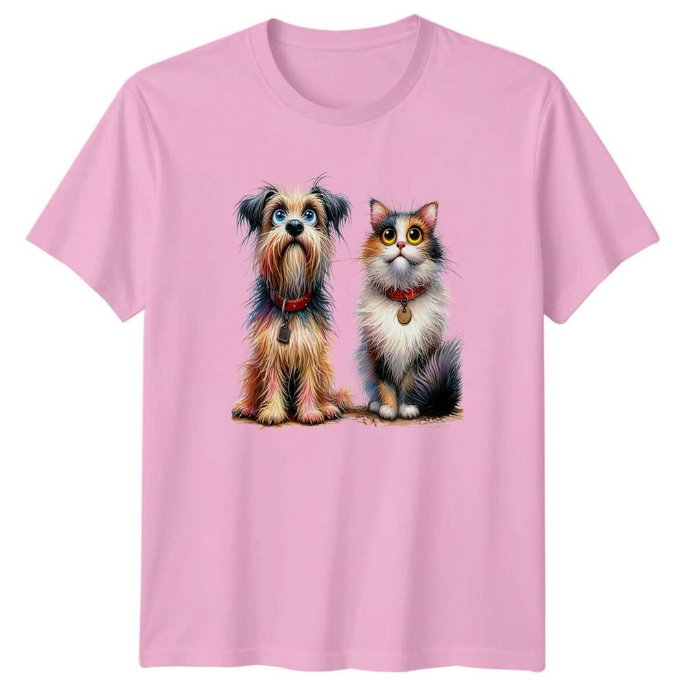Dogs Cats Animals Unisexs TShirt Unisexs Tee Graphic Unisex Top