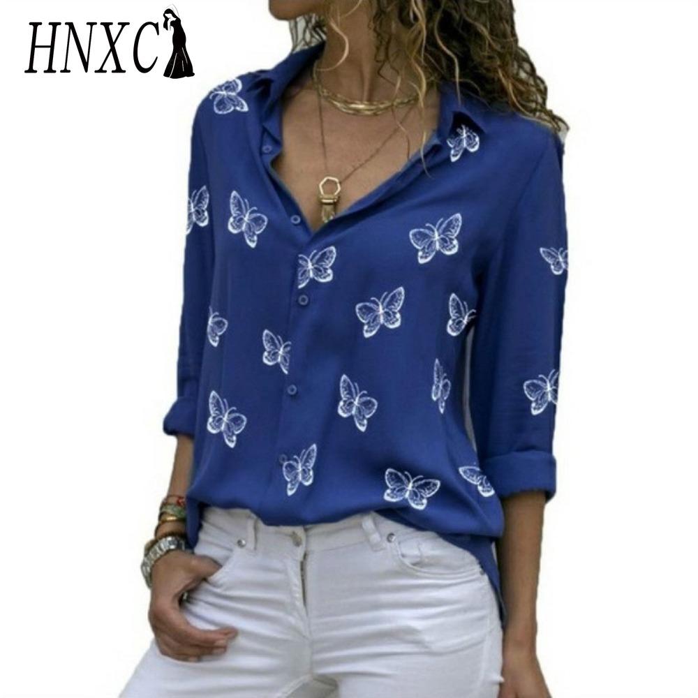 HNXC Women's Fashion Casual  Long Sleeve POLO Neck Blouses & Shirts