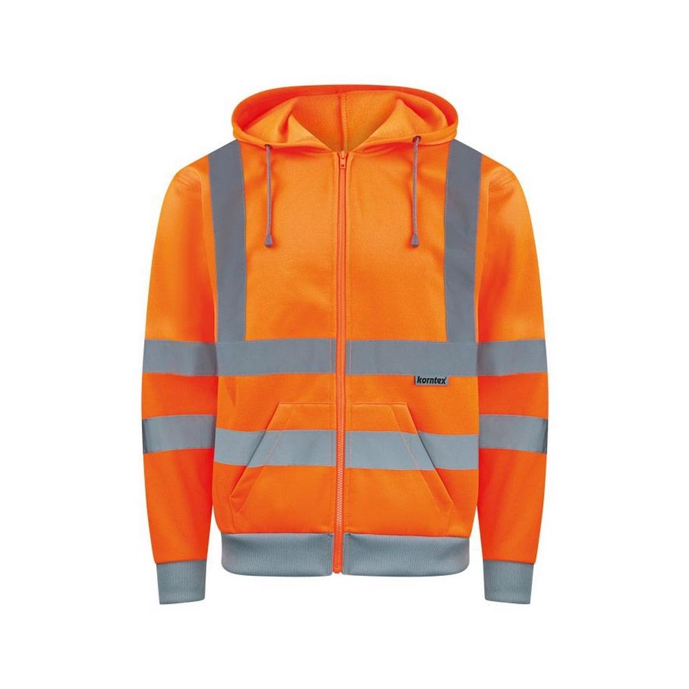 Korntex Unisex Adult Galway Hi-Vis Hoodie