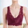 Front Buckle Underwear Sexy Lace Bra Gather Large Bust Large Size Front Zipper Women's Bra