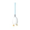 Diving Duck Wall-Mounted Silicone Toilet Brush - Multifunctional, Punch-Free, No Dead Angle Cleaning