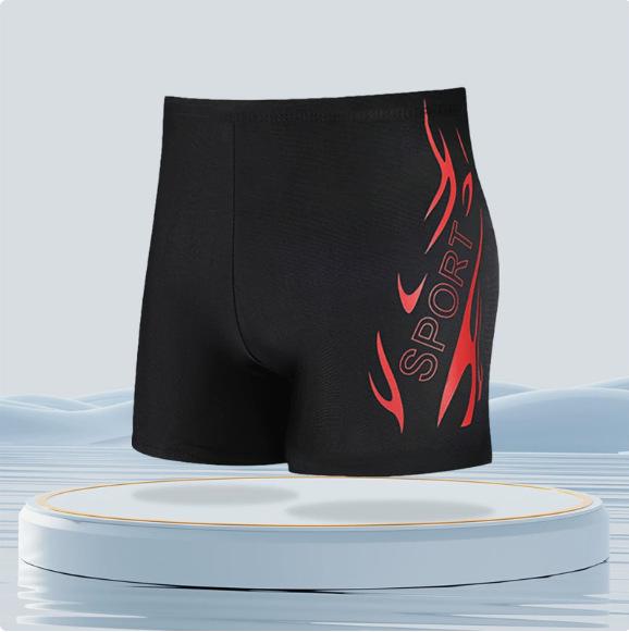 2026 Men's Quick-Dry Square Leg Swim Trunks - High-End, Anti-Embarrassment Professional Swimwear.