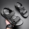 Fashion 2024 Summer Retro Fashion Platform Outdoor Beach Men's Sandals Designer New Soft Sole Casual Driving Men Shoes