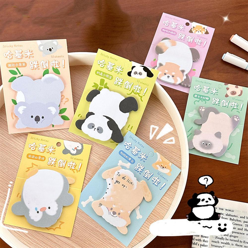 1 Piece Lovely Animal Sticky Notes Memo Pad Paper School Supplies Planner Stickers Stationery