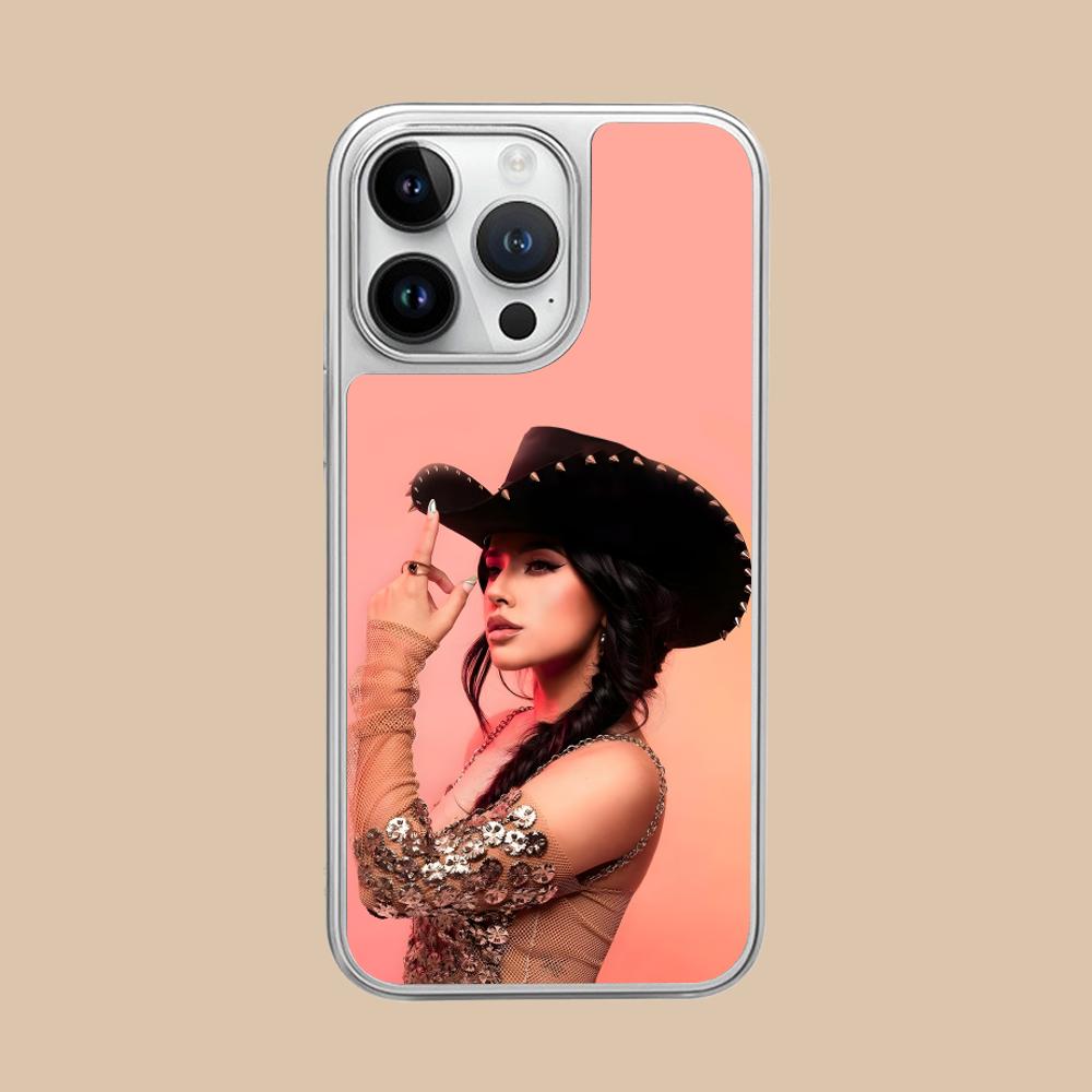 

Fashion Becky G Silver Plating Mobile Phone Case for iPhone 17 16 15 14 13 12 11 Air Pro Max Plus Colorful Cover iPhone 11