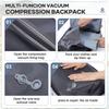 Travel Vacuum Storage Backpack Vacuum Seal Compression Space Saver Bags Clothing Vacpack Airback Carry On  Laptop Work Backpacks