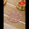 1pc Cocktail Coasters, Round Rose Hollow Coasters, Washable, Easy To Clean, Non-Slip, Heat-Resistant Suitable For Dining Table Decor, Home Decor