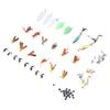 Fly Fishing Kit 88 Pcs Exquisite Lifelike Fishing Lures Hook Sequin Accessories Set