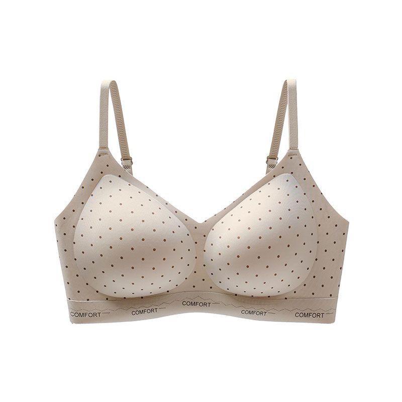 

Leopard Print Seamless Push-Up Bra with Jelly Massage Cups, No Underwire, Comfortable for Small Busts XL (120-140 lbs)