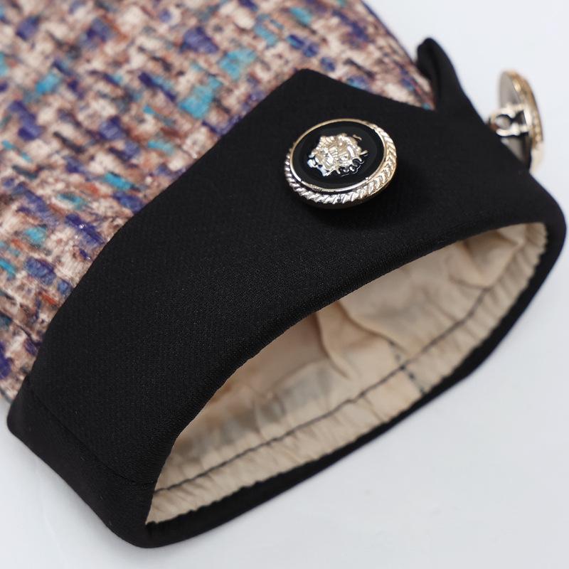 2025 Spring & Autumn Color Block Turn-Down Collar Jacket for Middle-Aged & Elderly Women