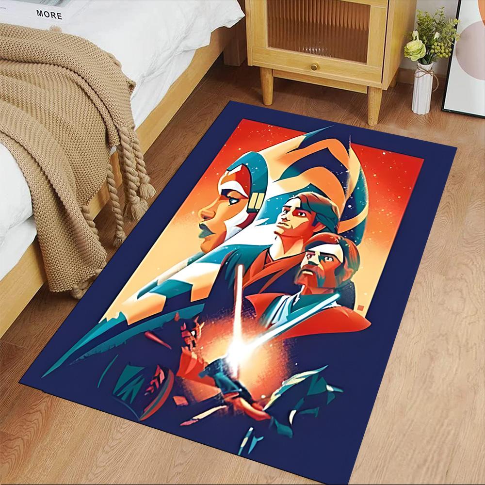 Star Wars Floor Mat Suitable for Game Room Kitchen Entryway Outdoor Antislip Carpet Office Home Decor Gift for Festivals