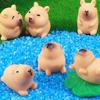 Cartoon Niedliche Capybara Simulierte Tiere Modell Mini Capybara Figuren Home Dekoration Kinder Geschenke Mikro Landschaft Ornamente