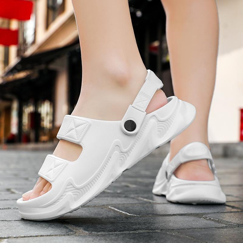 Sommer herre tøfler EVA myksåler plattformslides Unisex joggesko sandaler Uformelle strandsko kvinner innendørs utendørs flip flops