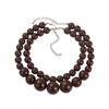Trendy Personalized Design Big Small Round Bead Beaded Necklace Set Exaggerated Simple Fashion Choker Necklace For Women