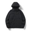 Herren Damen 3-in-1 Abnehmbare Winddichte Wanderjacke mit Fleecefutter Outdoor Abenteuer Winter