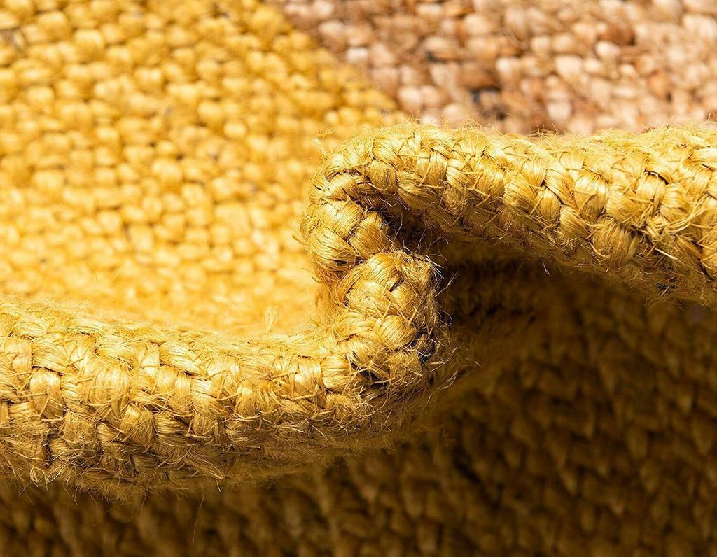 Jute Rug Round Rug Handmade Natural Rug for Any Space Look Rustik Decor For Any Space Area