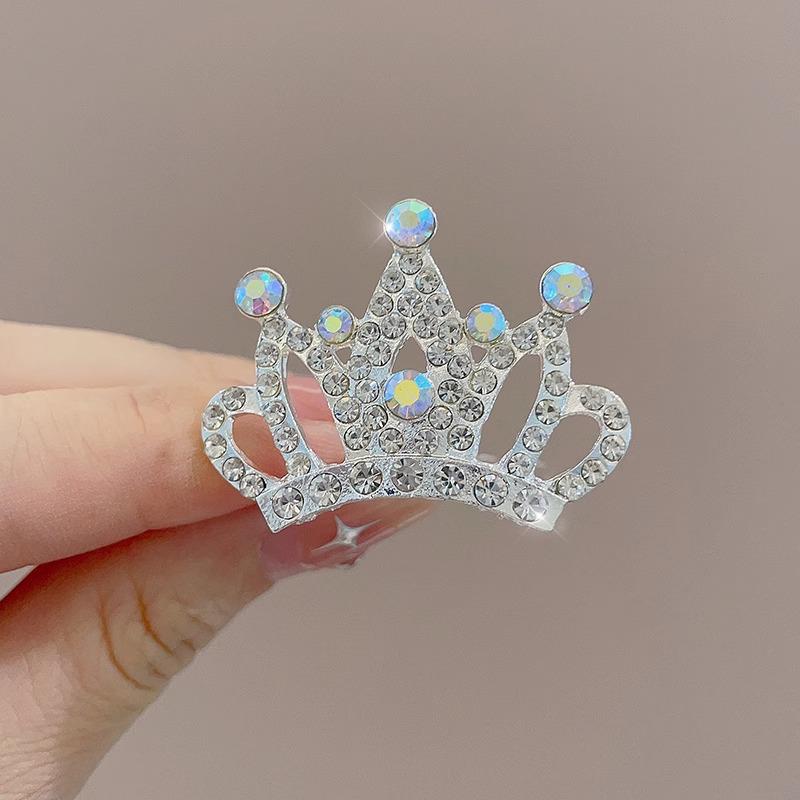 Dívčí princeznovská korunka sponka do vlasů ozdoba hlavy - Dětské vlasové doplňky na narozeniny a vystoupení