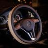 Diamond Crystal Car Steering Wheel Covers Rhinestone Leather Auto Steering-Wheel Cover Car Interior Accessories For Girls Ladies