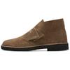 Clarks Originals Two-Layer Cowhide Fashion Simple Short Boots Men boots Gray 261740557