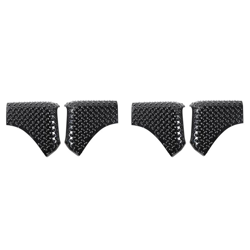 Ac29-4Pcs For Suzuki Jimny + Car Front Fender Angle Wrap Decoration Guard Cover Black Front