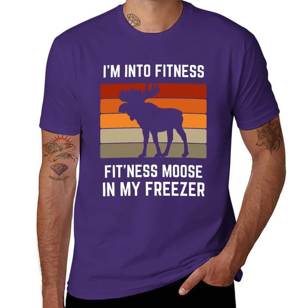 Im Into Fitness Fitness Moose In My Freezer Hunting TShirt Anime Vintage Anime Shirt T Shirt Men
