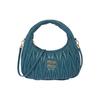 Wander Series Metall-Logo Reißverschluss Weiches Lammleder Handtasche Damen Handtaschen Meeresblau 5BC125-N88-F0F16-V-OOY