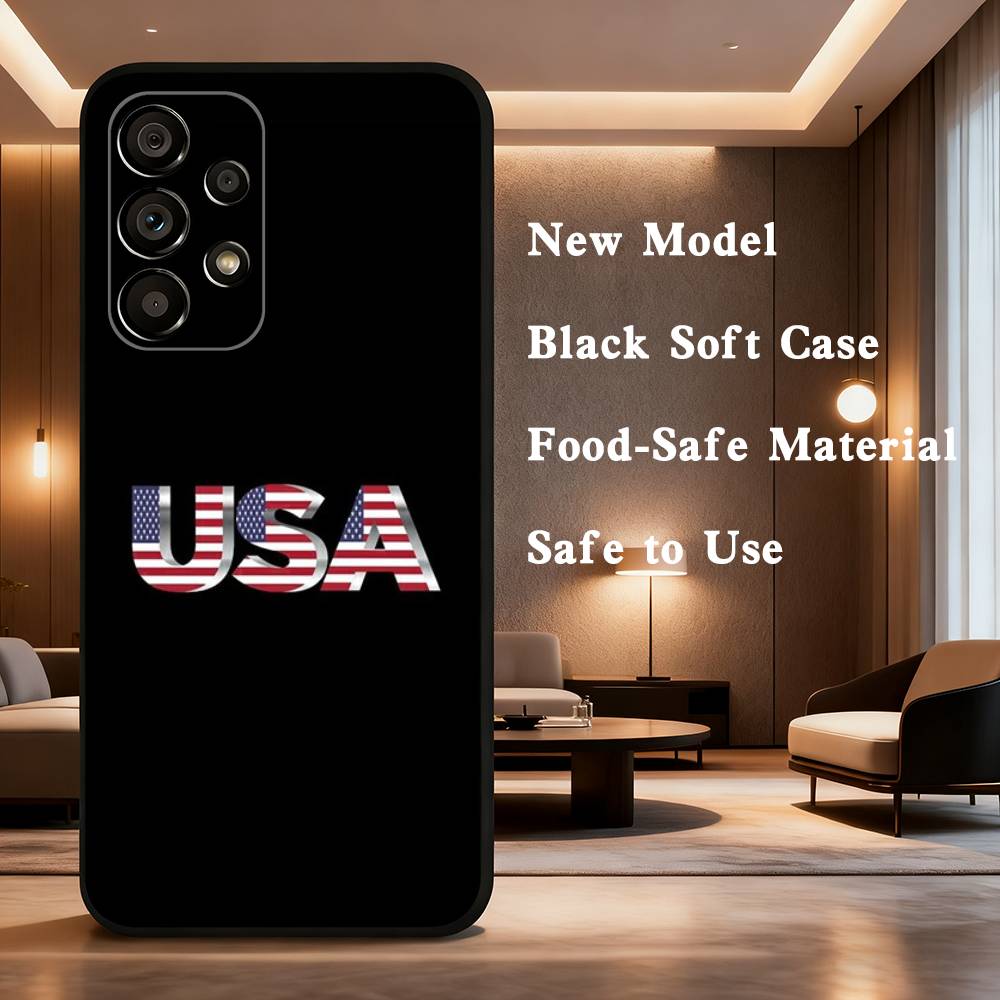 USA Brasil Korean Passport Phone Case For Samsung Galaxy A73,31,32,72,41,53,52,71,22,5G,Note,J7,8,9 Soft Black Cover