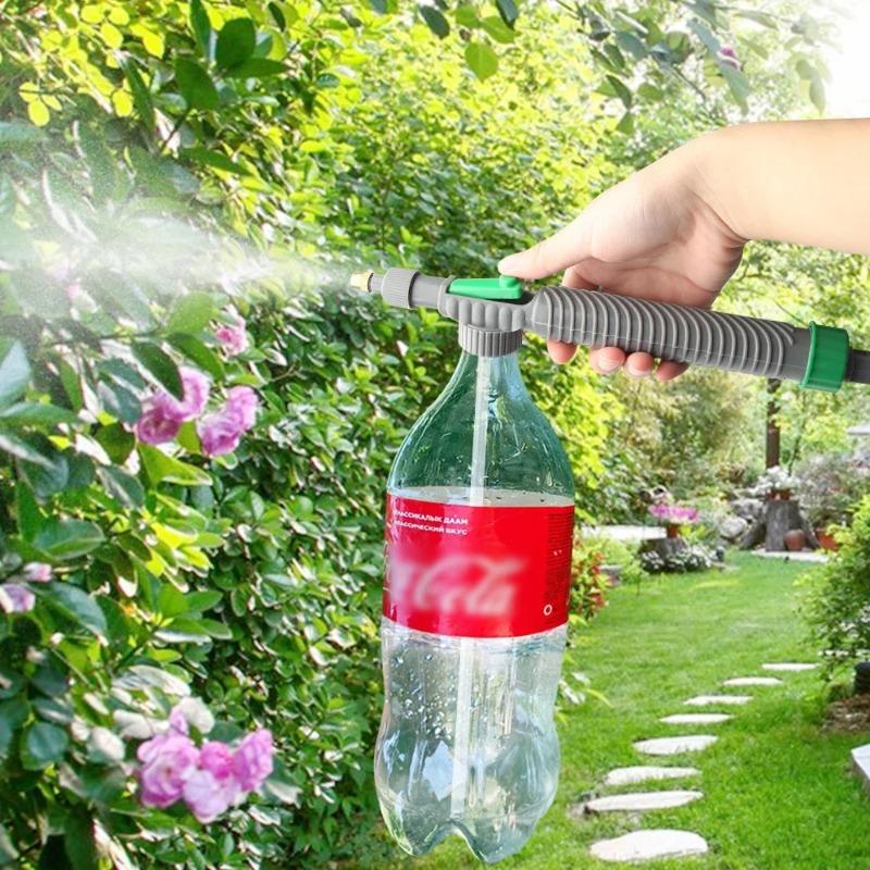 Manual High Pressure Air Pump Sprayer Adjustable Drink Bottle Spray Head Nozzle Garden Watering Tool Sprayer Agriculture Tools