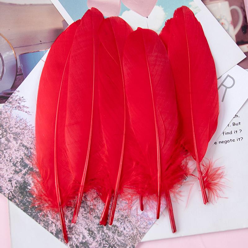 50Pcs15-20Cm Natural Goose Feather Multicolor Handicraft Dream Catcher Swan Feather Family Party Jewelry Decoration