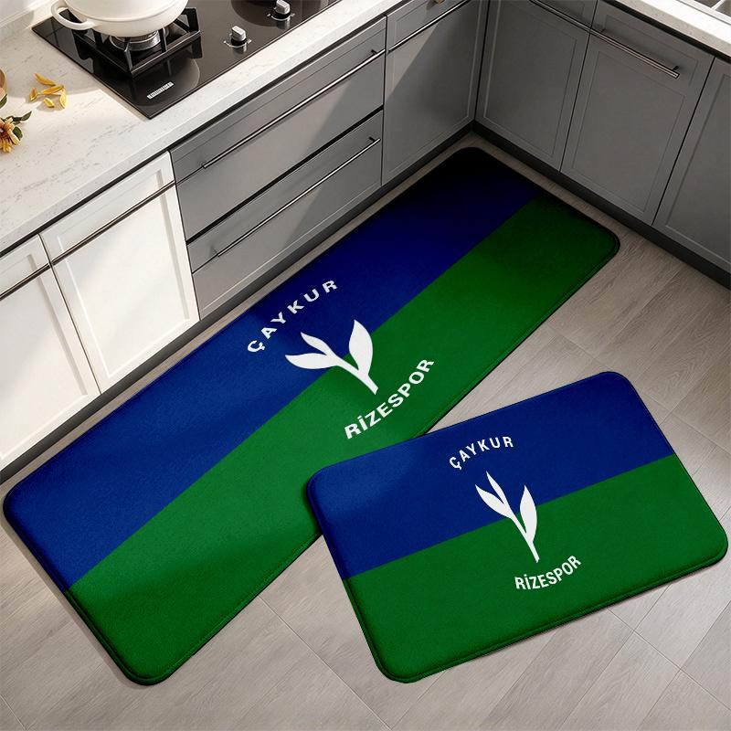 Caykur Rizespor Flannel Kitchen Mat Christmas Soft Area Rug Non Slip Floor Carpet Home Decoration