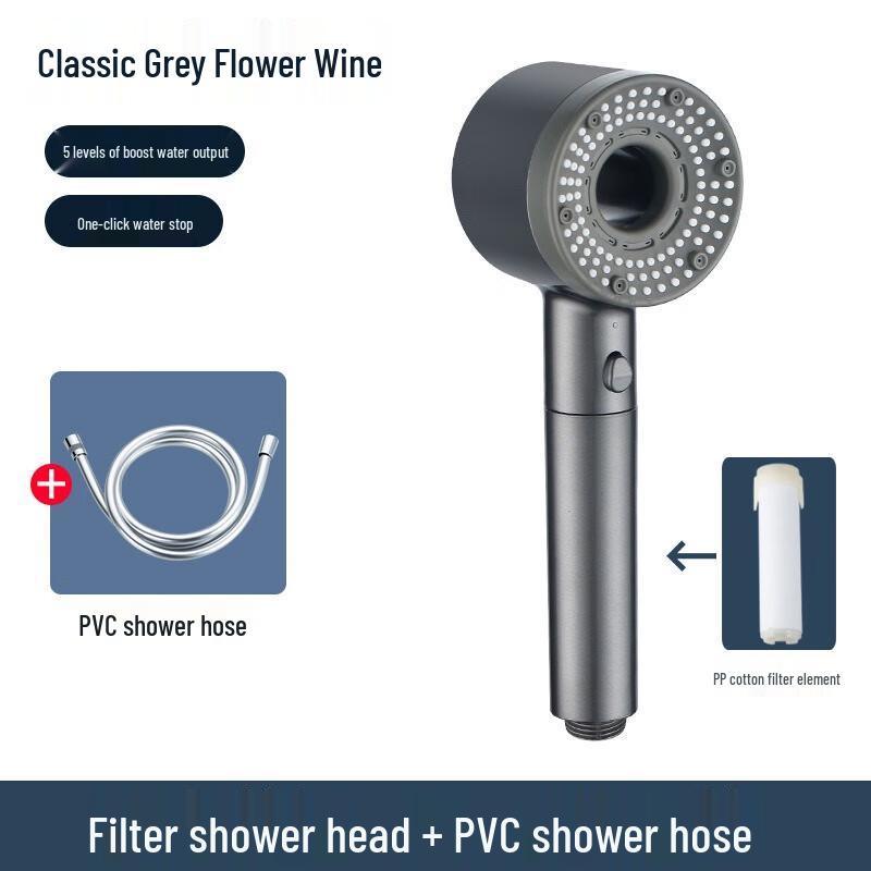 TLXT Handheld Pressurized Shower Head Set