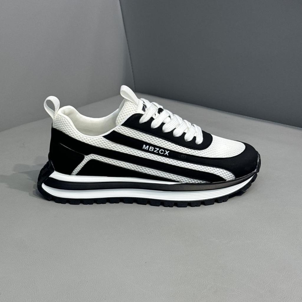 Modische Campus-Laufschuhe mit Farbblockdesign und Bemalung, Schuhe mit erhöhter Sohle, Fliegenstrick-Mesh-Sportschuhe, Herren-Laufschuhe