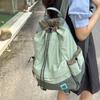 Student's Lightweight Schoolbag Drawstring Backpack Color Block Outdoor Sports Mountaineering Large Capacity Travel Bag