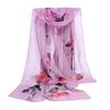 New Hot Fashion Party Scarves Shawl Butterfly Flower Shawl Wrap Silk Shawl Vintage Soft Soft La L6D0