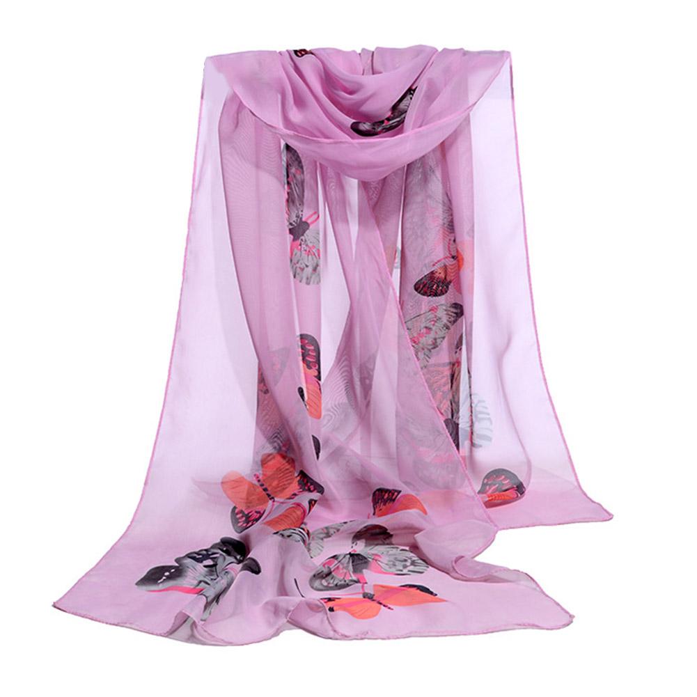 New Hot Fashion Party Scarves Shawl Butterfly Flower Shawl Wrap Silk Shawl Vintage Soft Soft La L6D0