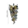 Christmas Wreath, Realistic Decorated with Bow Balls Garland, Front Door Wreath, Artificial Wreath for House Wall Party Decor